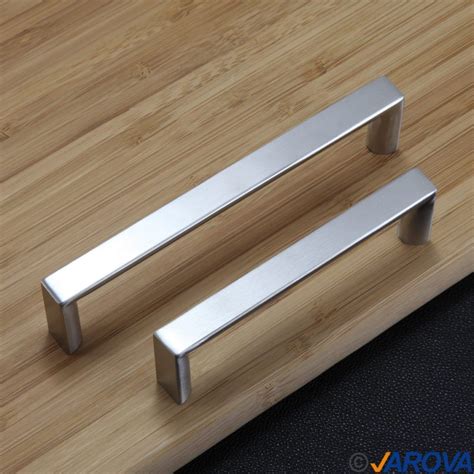 brushed stainless steel kitchen cabinets|stainless steel knobs and handles.